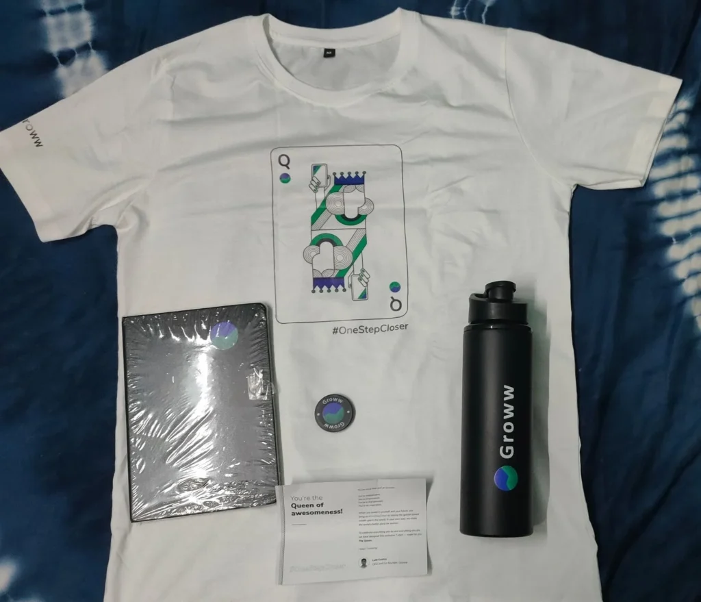 Groww swag received for responsible disclosure – Suvendu Dash