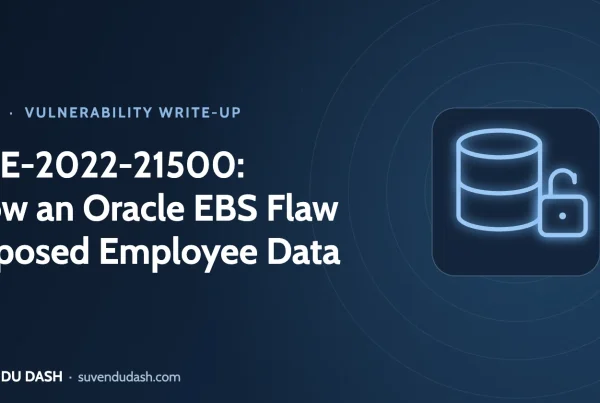 CVE-2022-21500: How an Oracle E-Business Suite flaw exposed employee data – Suvendu Dash