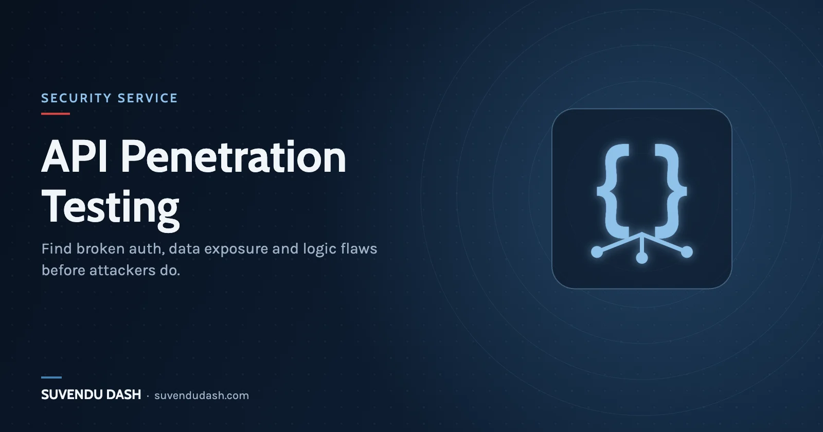 API Penetration Testing – service by Suvendu Dash